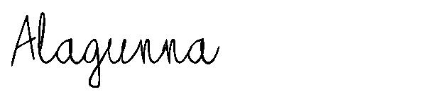 Alagunna字体