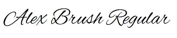 Alex Brush Regular字体