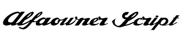 Alfaowner Script字体