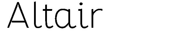 Altair字体