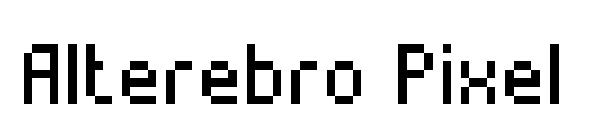 Alterebro Pixel字体
