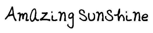 Amazing Sunshine字体