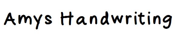 Amys Handwriting字体