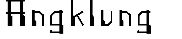 Angklung字体