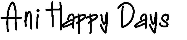 Ani Happy Days字体