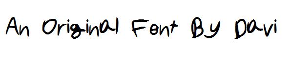 An Original Font By Davi字体