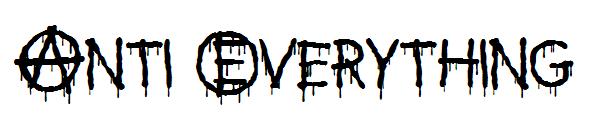 Anti Everything字体