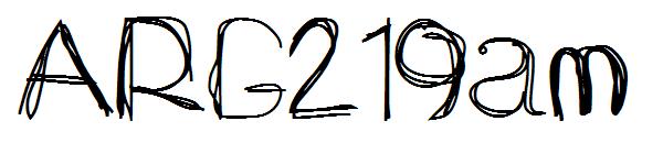 ARG219am字体