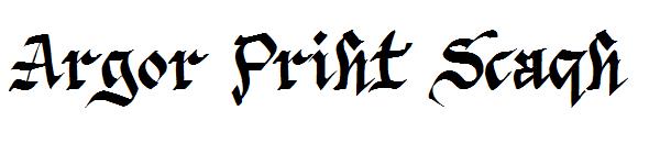 Argor Priht Scaqh字体