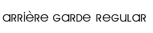 Arrière Garde Regular字体