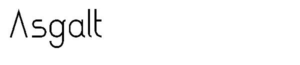 Asgalt字体