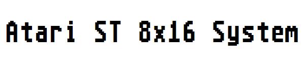 Atari ST 8x16 System字体