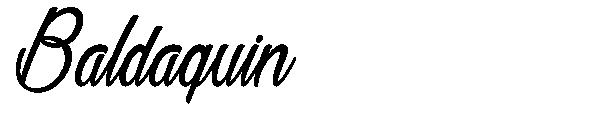 Baldaquin字体