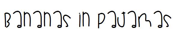 Bananas In Pajamas字体