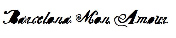 Barcelona Mon Amour字体