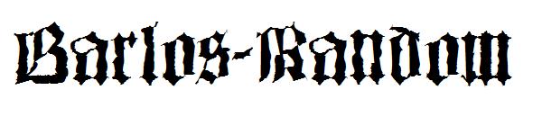 Barlos-Random字体