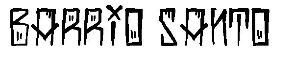 Barrio Santo字体