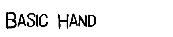Basic Hand字体