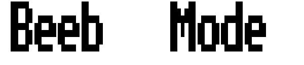 Beeb Mode字体