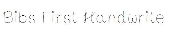 Bibs First Handwrite字体
