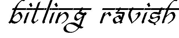 Bitling Ravish字体