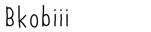 Bkobiii字体