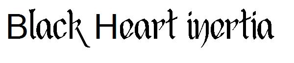 Black Heart Inertia字体