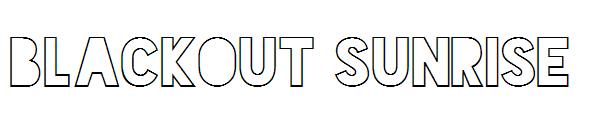 Blackout Sunrise字体