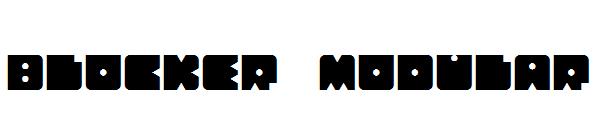 Blocker Modular字体