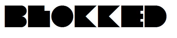 Blokked字体