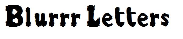 Blurrr Letters字体