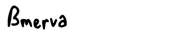 Bmerva字体