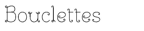 Bouclettes字体