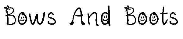 Bows And Boots字体