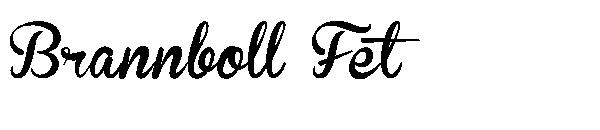 Brannboll Fet字体