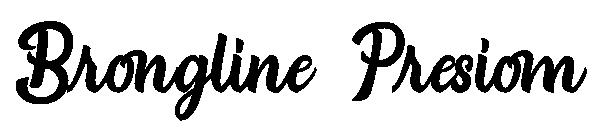 Brongline Presiom字体