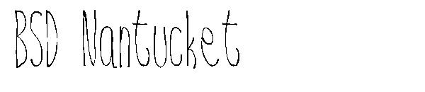 BSD Nantucket字体
