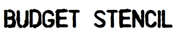 Budget Stencil字体