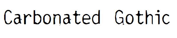 Carbonated Gothic字体