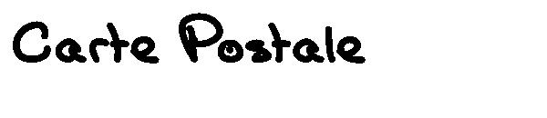 Carte Postale字体