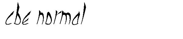 Cbe Normal字体