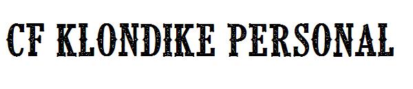CF Klondike PERSONAL字体