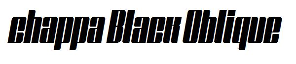 chappa Black Oblique字体
