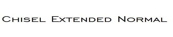 Chisel Extended Normal字体