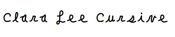 Clara Lee Cursive字体
