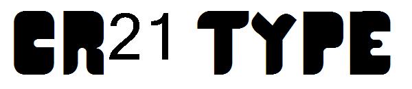 CR21 Type字体