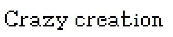 Crazy creation字体