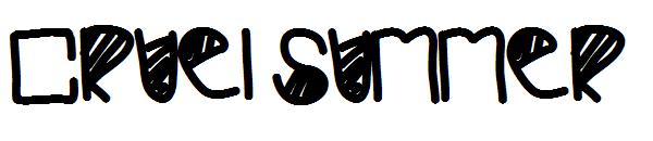 Cruel Summer字体