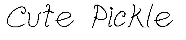 Cute Pickle字体