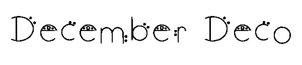 December Deco字体